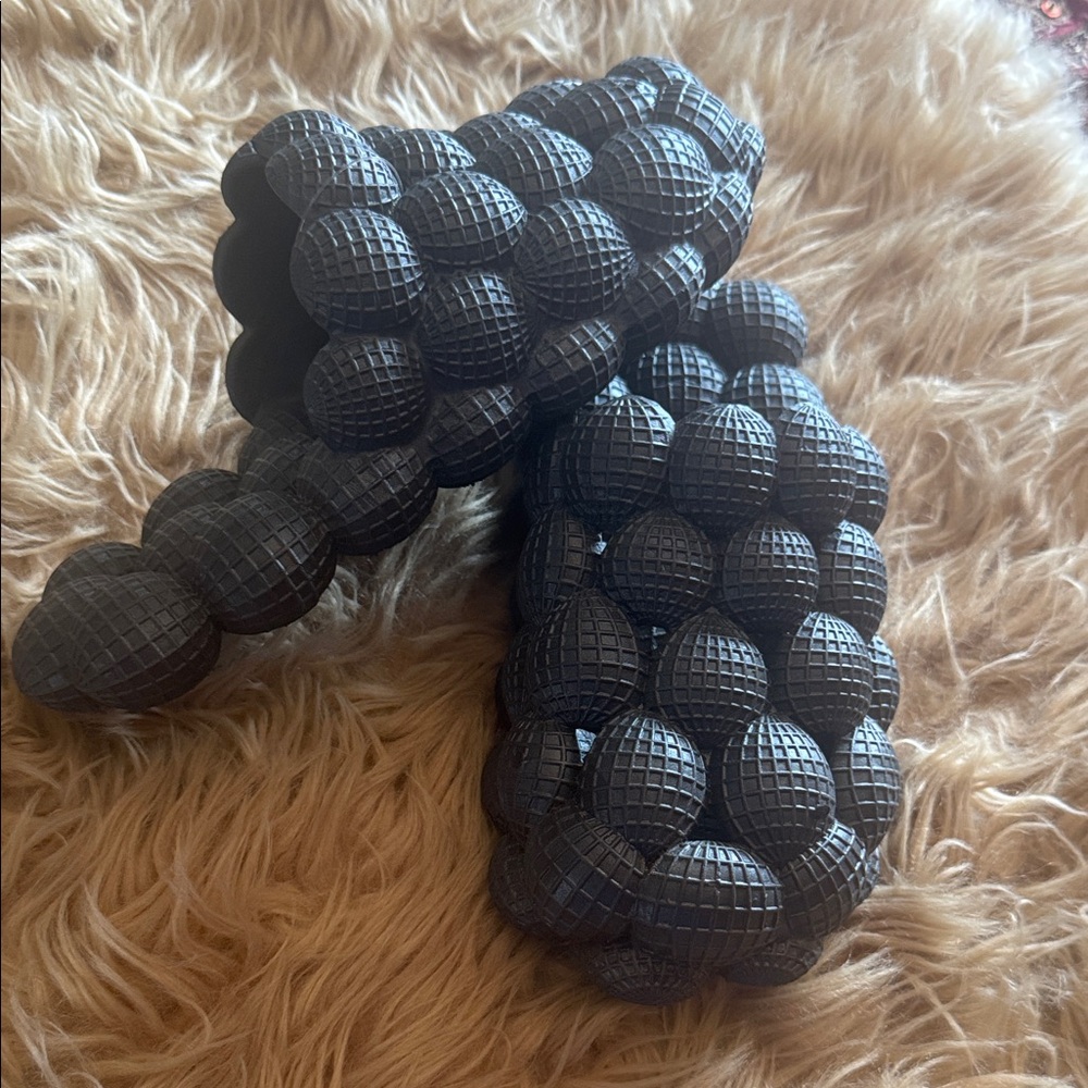 Textured Black Massage Rollers
